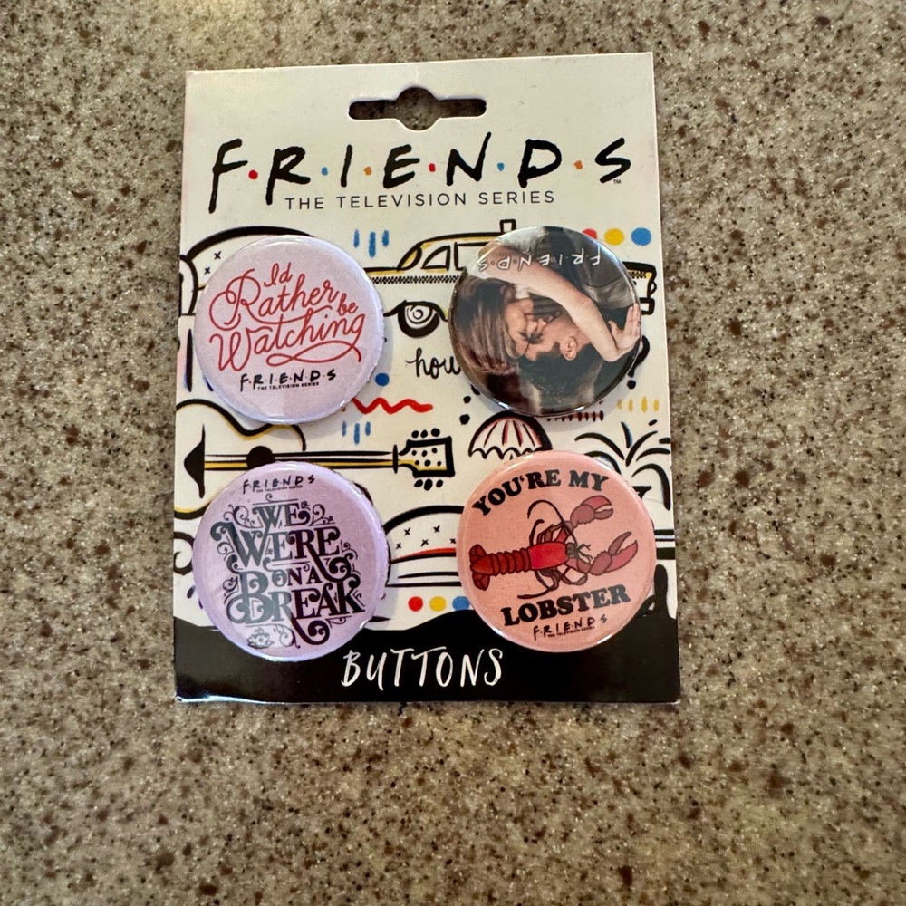 Friends TV Series Button Set
